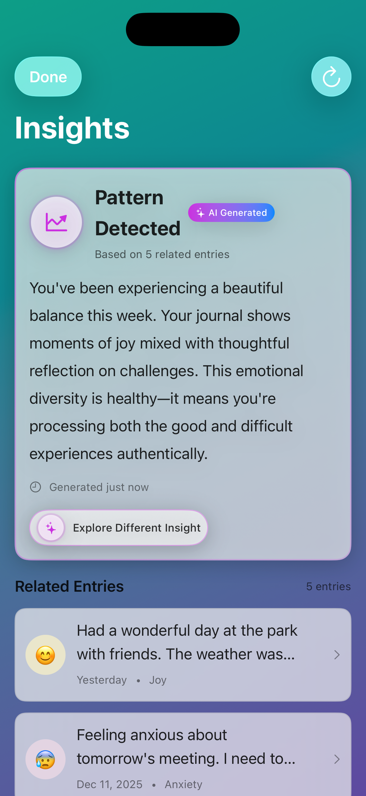 Emotional Pattern Smart Reflection